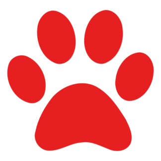 Paw Decal (Red)